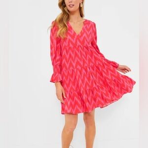 Tuckernuck Pomander Place Hot Pink Ikat Kenzo Dress